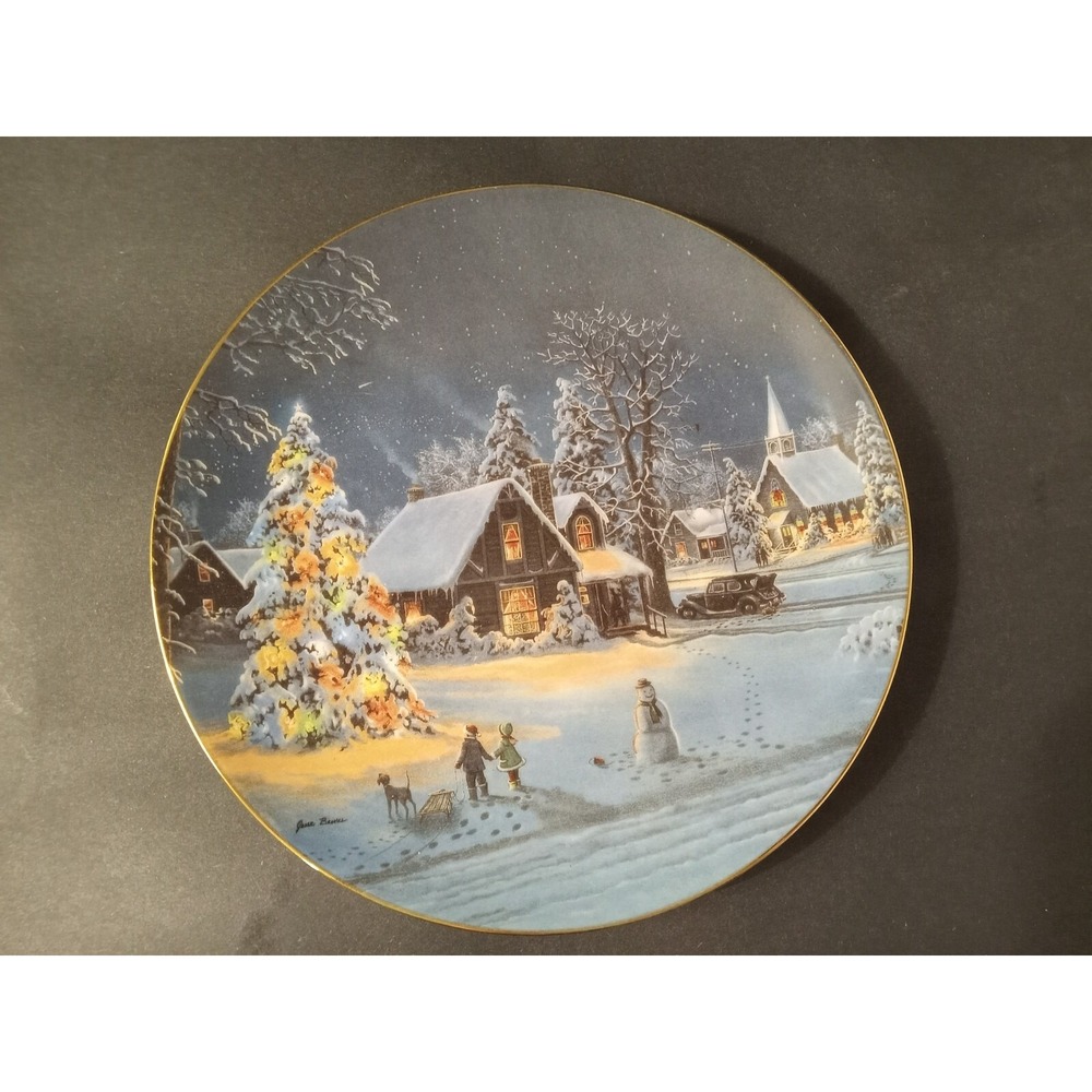 Oh Christmas Tree Jesse Barners Decorative Plate Bradford Exchange x no stand